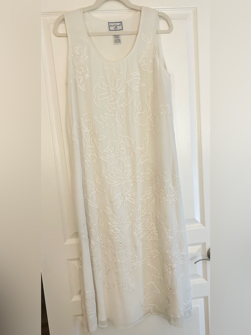 April Cornell White Embroidered Maxi Dress